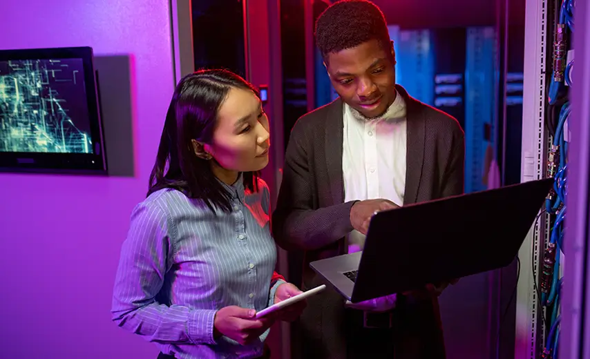 Padiock Keys and Laptop Keyboard Cyber Security